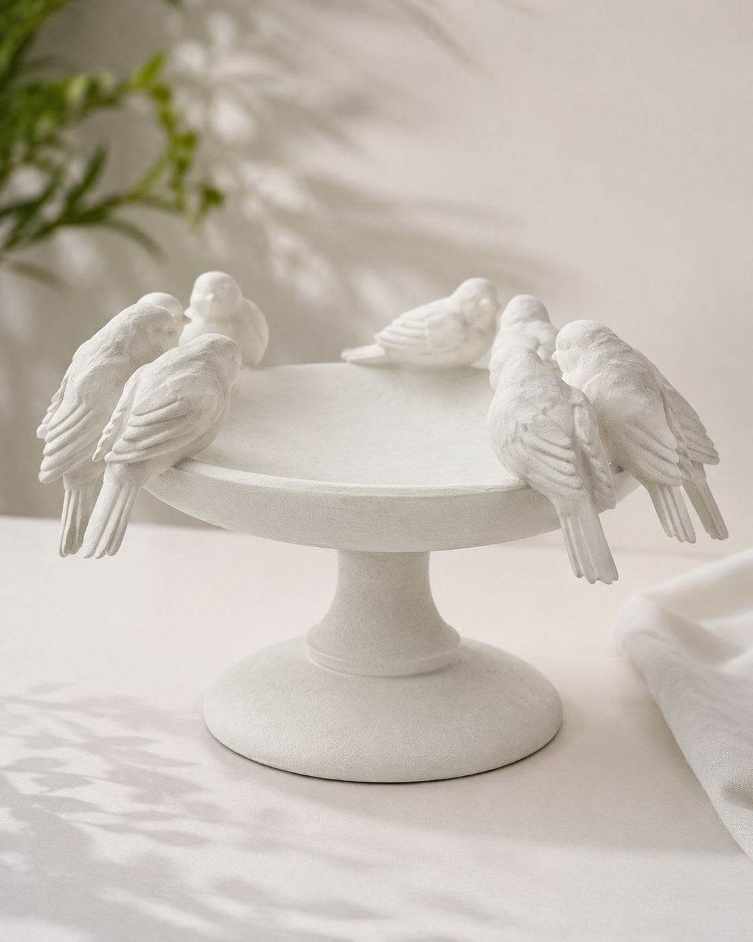 Resin Bird Bath Bowl Decorative Bowl Creative Co-Op 