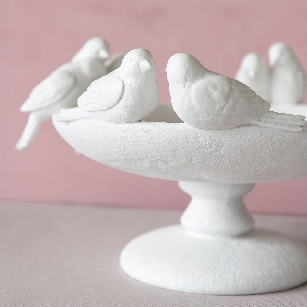 Resin Bird Bath Bowl Decorative Bowl Creative Co-Op 