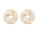 Resin Love Knot Earrings Womens Earrings Golden Stella Ivory 