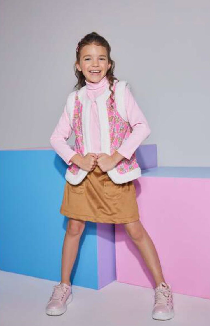 Ribbed Turtleneck - Bubblegum Girl Shirt Bisby 