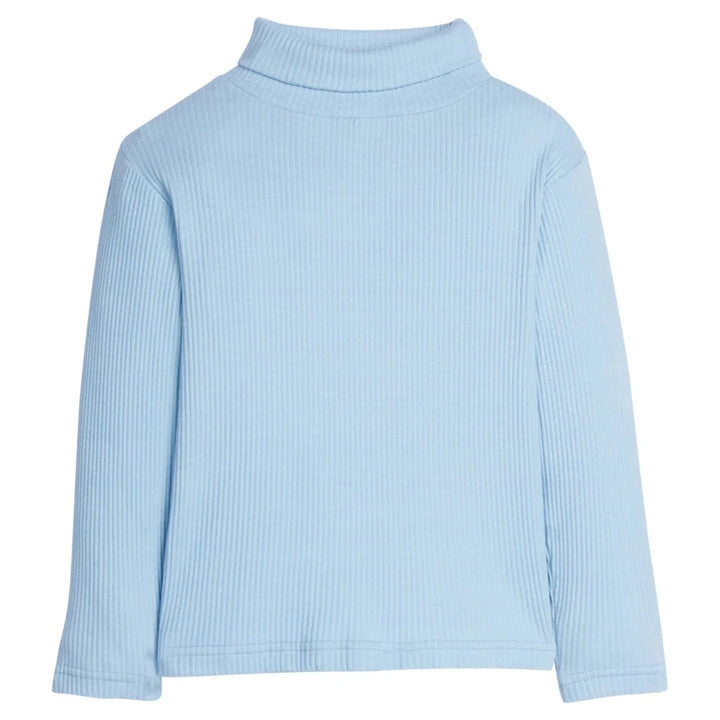 Ribbed Turtleneck - Ice Blue Girl Sweater Bisby 2 