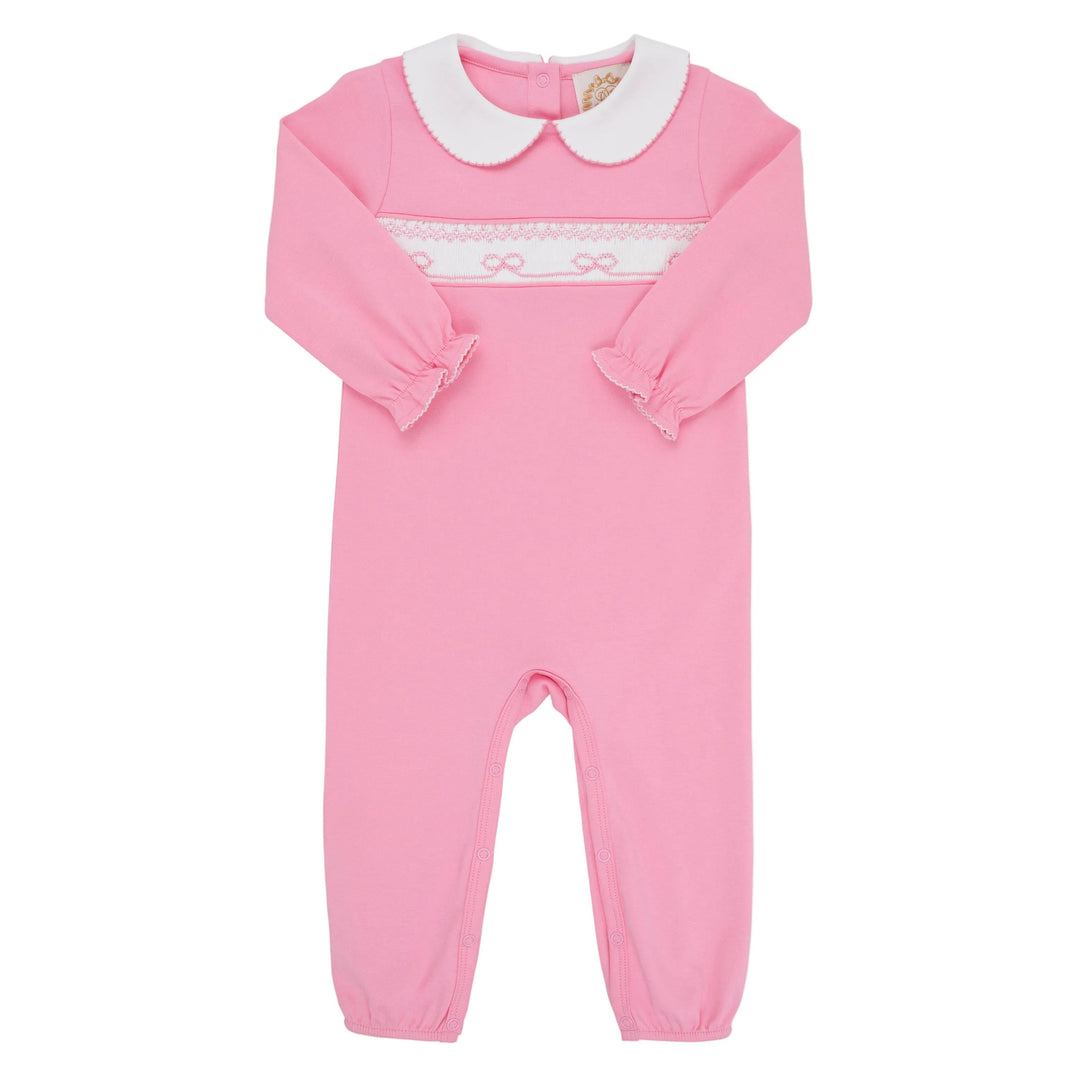 Rigsby Romper - Hamptons Hot Pink Girl Romper Beaufort Bonnet 