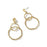 Ring Toss Earrings - Gold Womens Earrings Spartina 