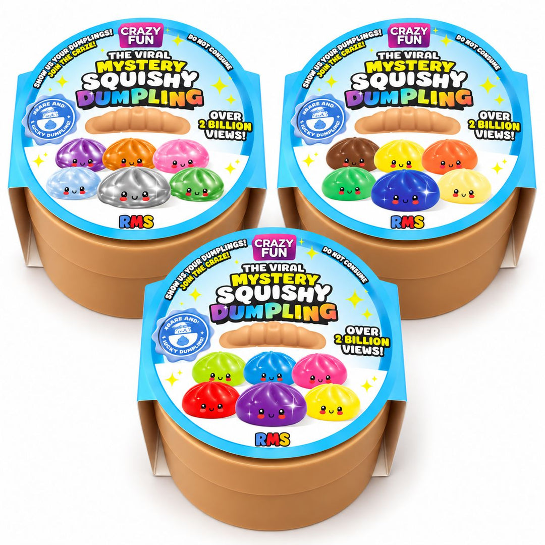 RMS Mini Squish Glitter Dumpling 2.25" Activity Toy Showcase 