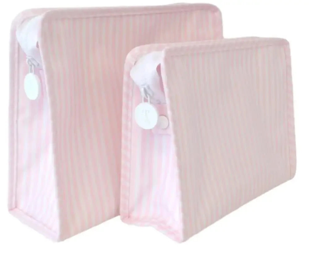 Roadie Case Cosmetic/Accessories Bags TRVL Design Pimlico Stripe - Pink Small 