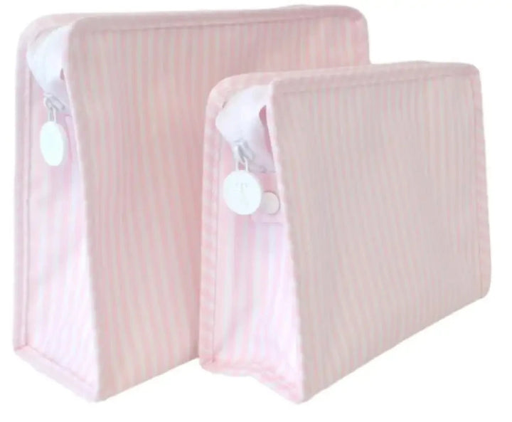 Roadie Case Cosmetic/Accessories Bags TRVL Design Pimlico Stripe - Pink Small 