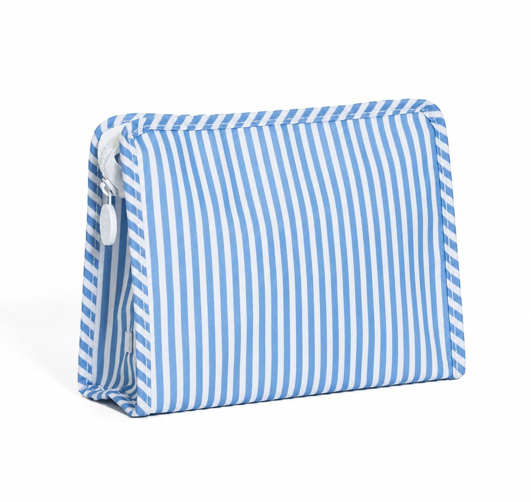Roadie Case - Medium Cosmetic/Accessories Bags TRVL Design Pimlico Stripe - Chambray 