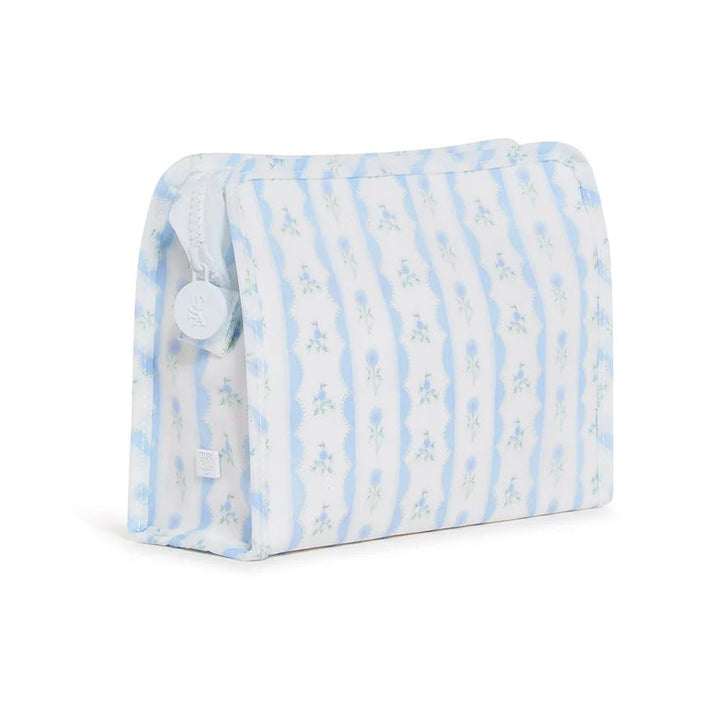 Roadie Case - Small Cosmetic/Accessories Bags TRVL Design Blue Ribbon Floral 