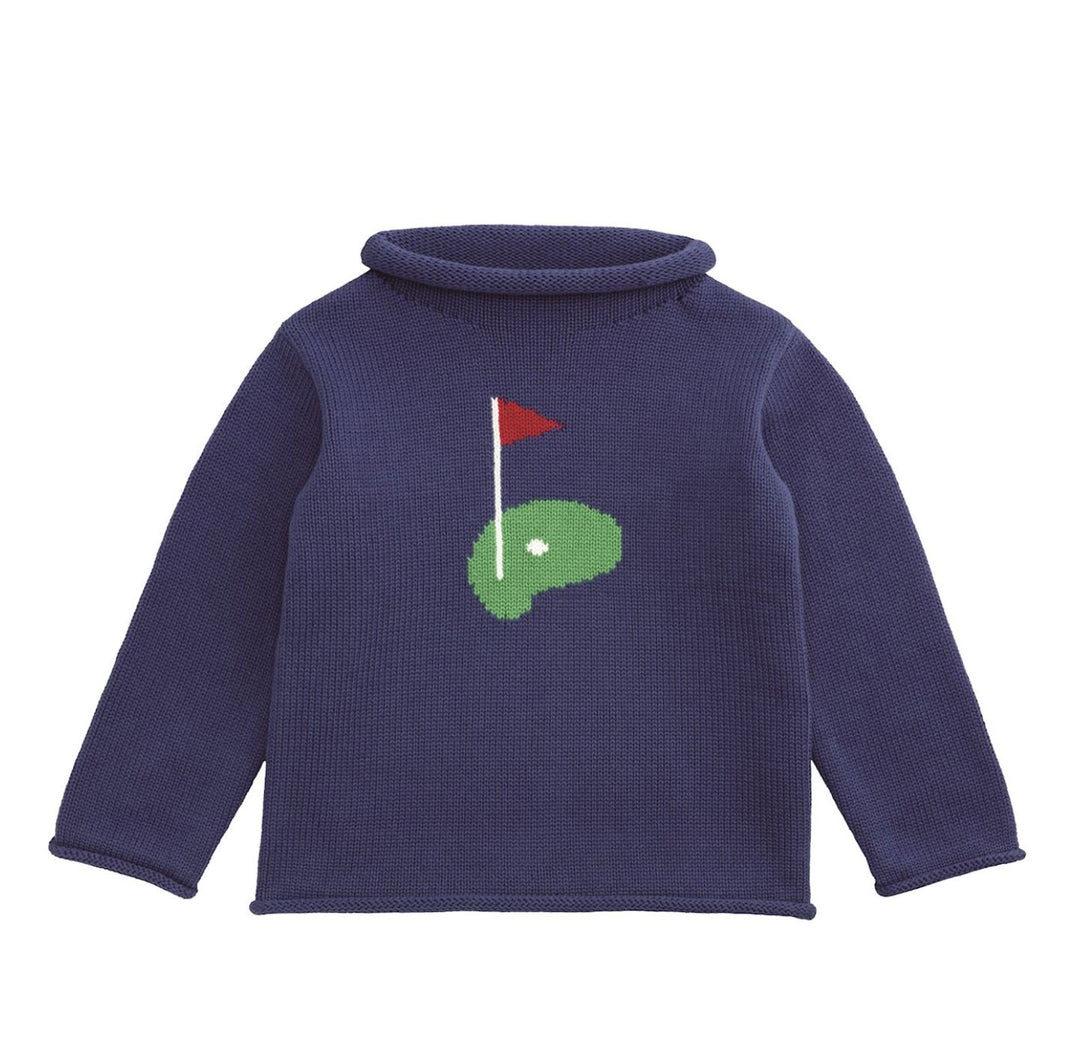 Rollneck Sweater - Golf Girl Sweater MudPie 
