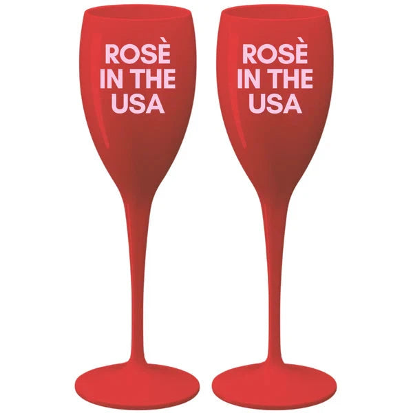 Rosé in the USA Flute Wine Glass Tart By Taylor 