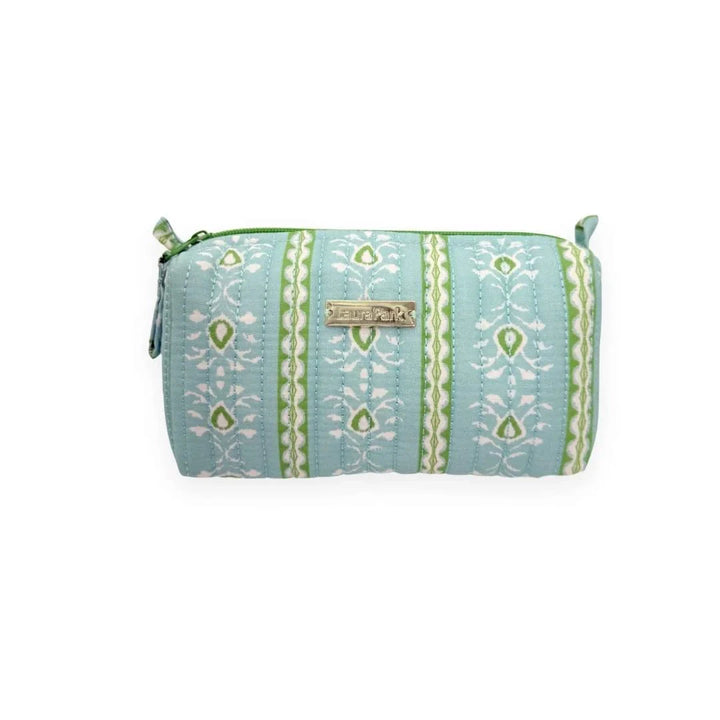 Rosemary Stripe Blue Cosmetic Bag Cosmetic/Accessories Bags Laura Park Design Small 