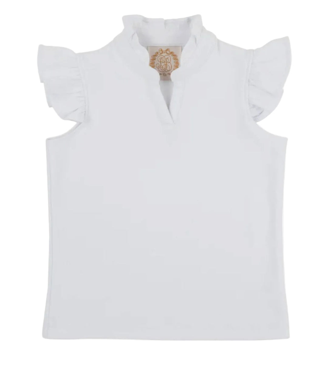 Rosie Ruffle Top - Worth Avenue White Girl Shirt Beaufort Bonnet 