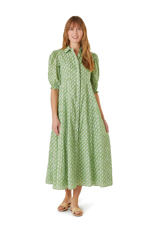 Rosie Shirt Dress - Sage Marigolds Womens Dress Livro 
