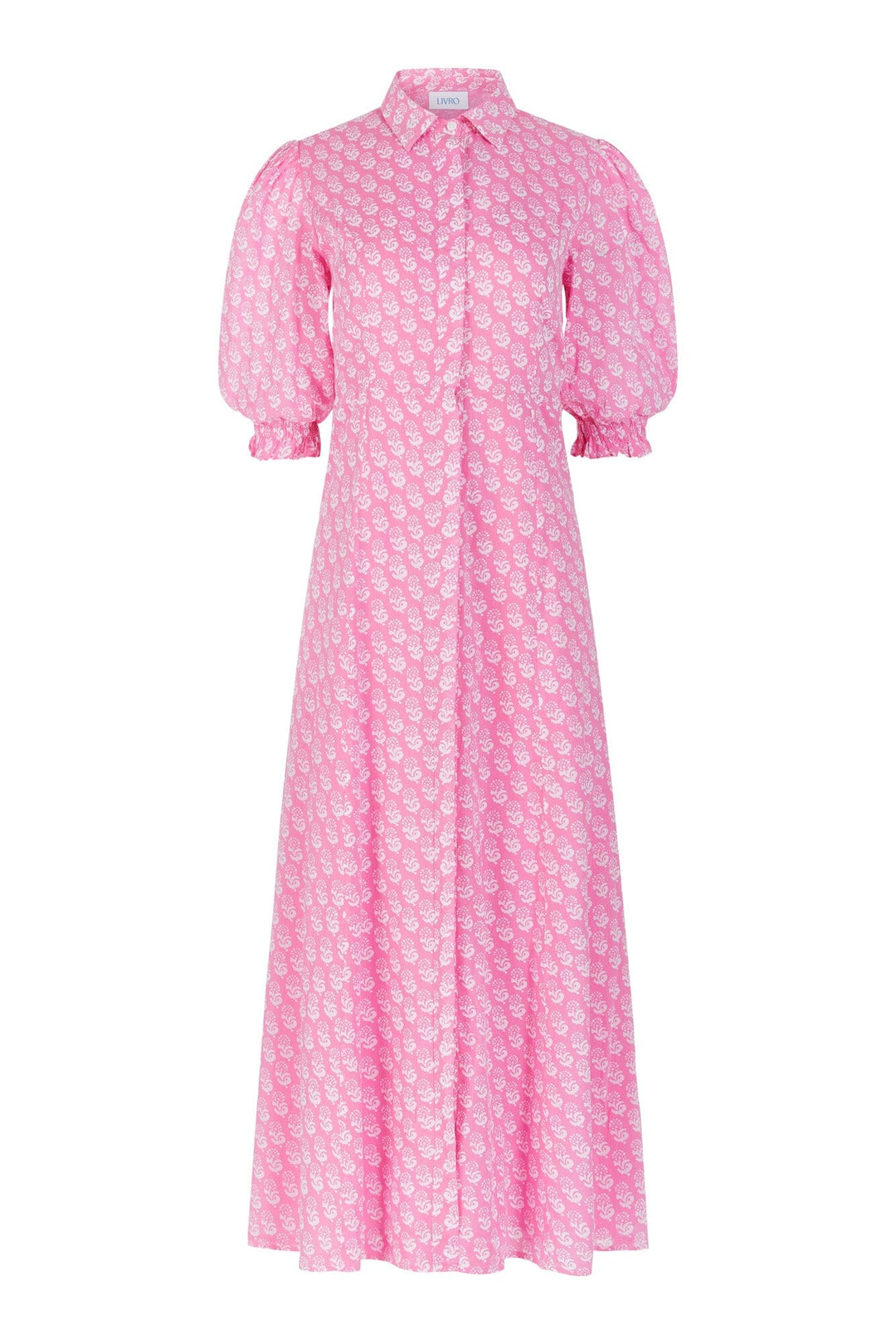 Rosie Shirtdress - Pink Marigold Womens Dress Livro 