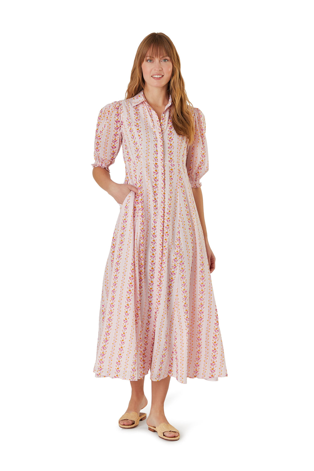 Rosie Shirtdress - Somerset Pink Womens Dress Livro 