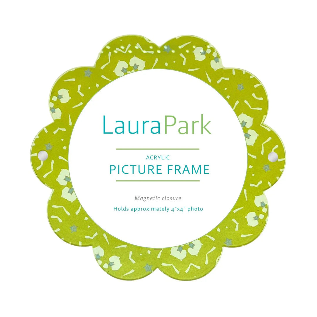 Round Acrylic Picture Frame - Dorset Garden Green Picture Frames Laura Park Design 