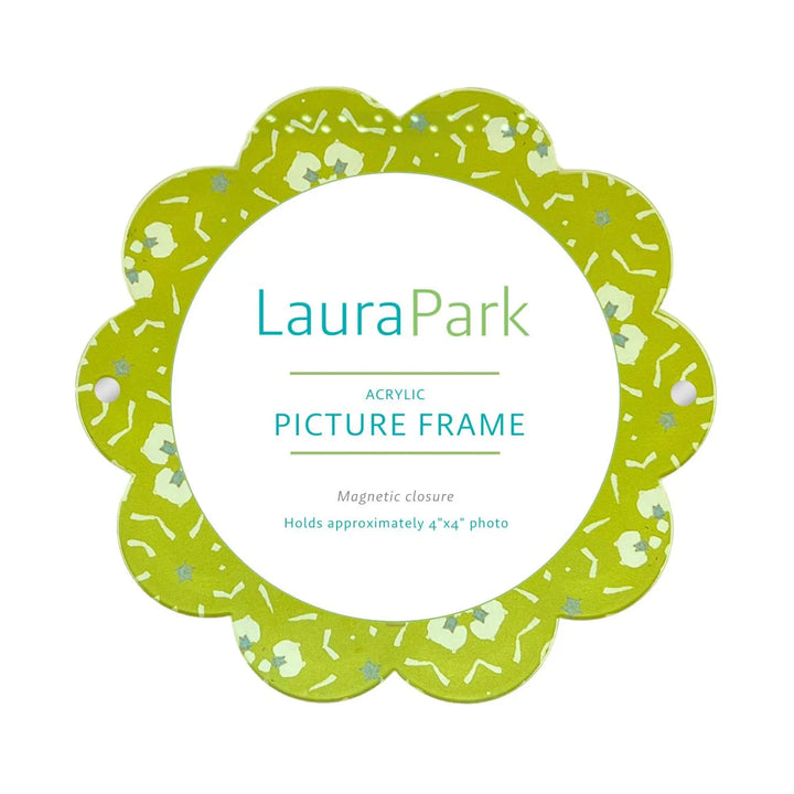 Round Acrylic Picture Frame - Dorset Garden Green Picture Frames Laura Park Design 