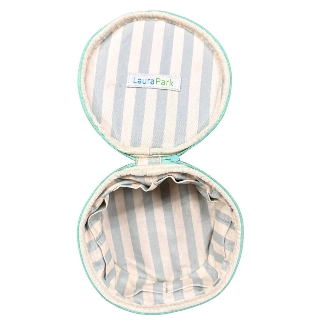 Round Jewelry Case - Brooks Avenue Jewelry Case Laura Park Design 