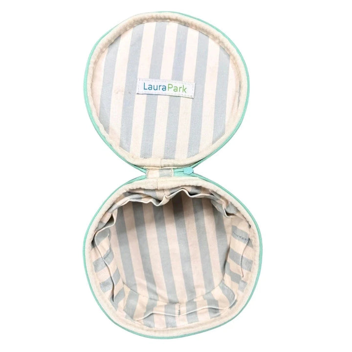 Round Jewelry Case - Brooks Avenue Jewelry Case Laura Park Design 