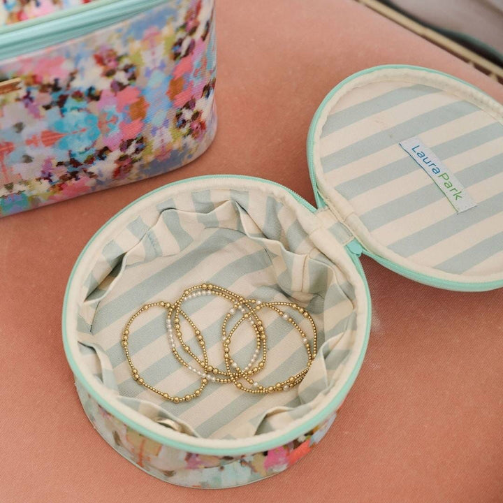 Round Jewelry Case - Brooks Avenue Jewelry Case Laura Park Design 