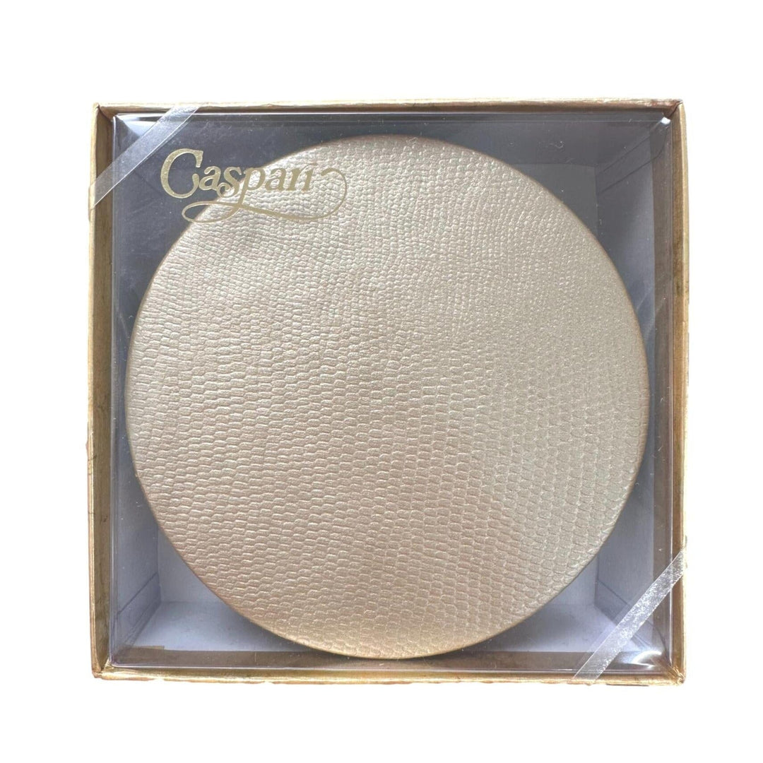 Round Lizard Coasters - Platinum Coasters Caspari 