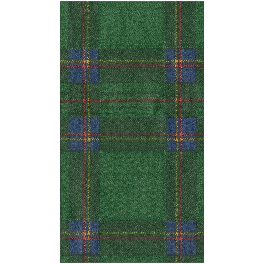 Royal Plaid Guest Towel - Package of 15 Guest Towels Caspari 
