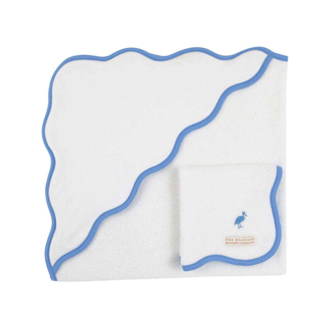 Rub-A-Dub Gift Set - Barbados Blue Bath Towels Beaufort Bonnet 