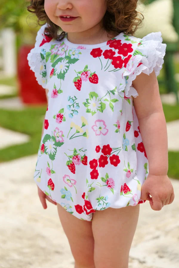 Ruehling Ruffle Bubble - Berry Sweet Girl Bubble Beaufort Bonnet 