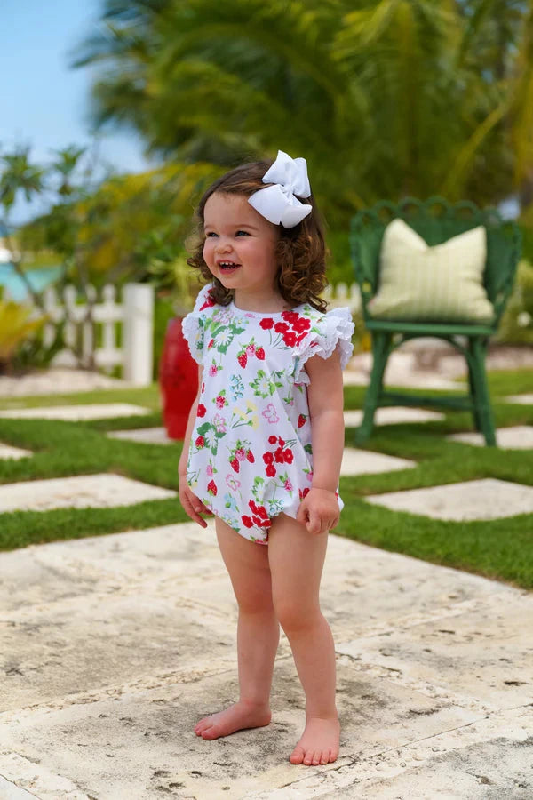 Ruehling Ruffle Bubble - Berry Sweet Girl Bubble Beaufort Bonnet 