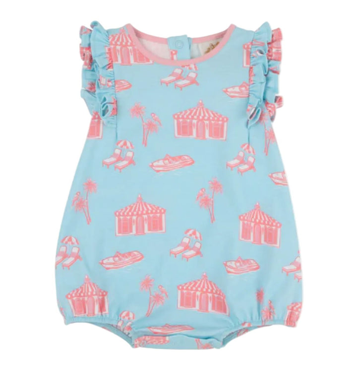 Ruehling Ruffle Bubble - Parrot Cay Canopy Girl Bubble Beaufort Bonnet 