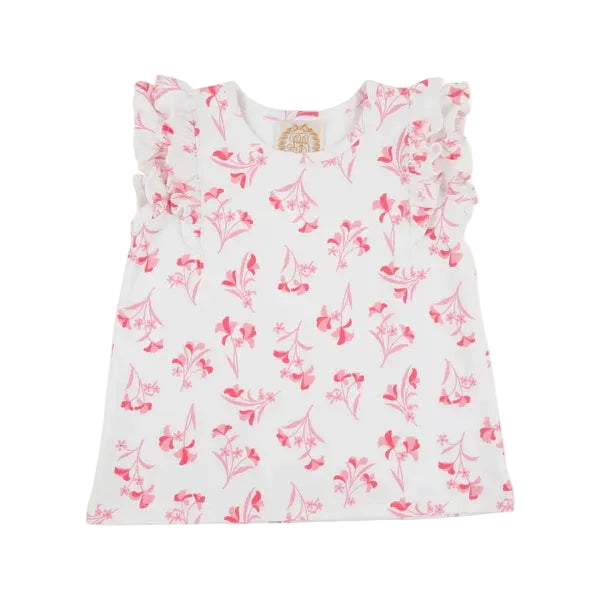 Ruehling Ruffle Top - Fontaine Floral Girl Shirt Beaufort Bonnet 