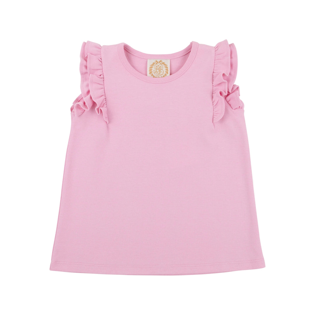 Ruehling Ruffle Top - Pier Party Pink Girl Shirt Beaufort Bonnet 
