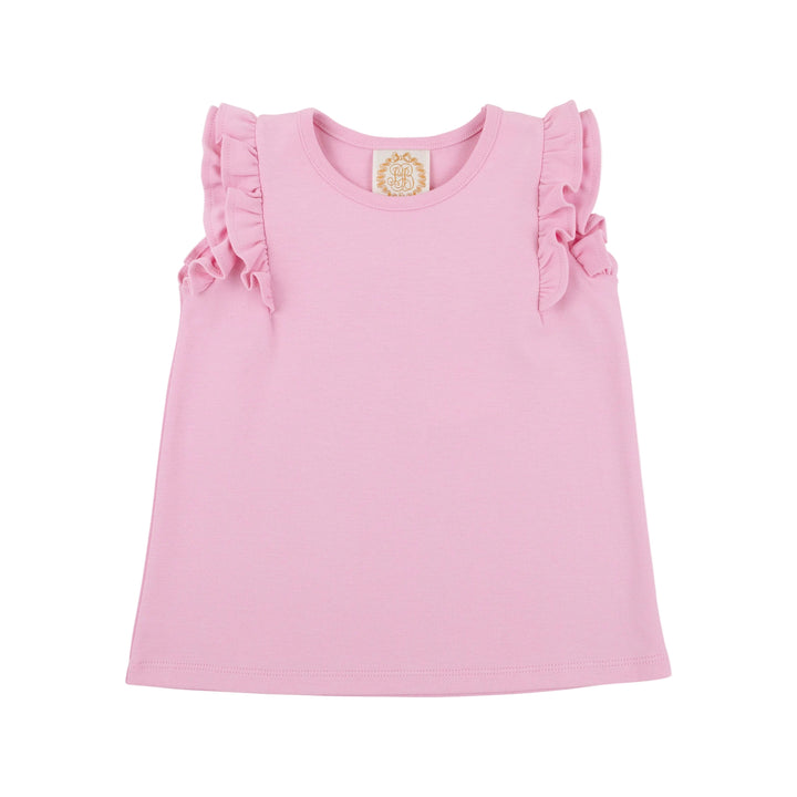 Ruehling Ruffle Top - Pier Party Pink Girl Shirt Beaufort Bonnet 