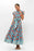 Ruffle Collar Button Maxi - Poppy Red Womens Dress Oliphant 