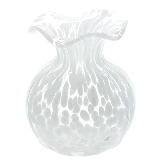 Ruffled Edge Spotted Vases Vase Two's Company White 