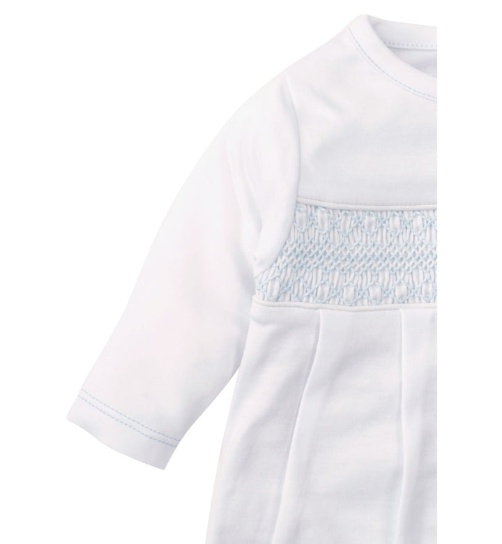 Sack with Blue Hand Smocking Baby Gown Kissy Kissy 