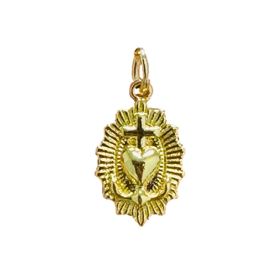 Sacred Heart Charm Necklace Charm Shiver and Duke 
