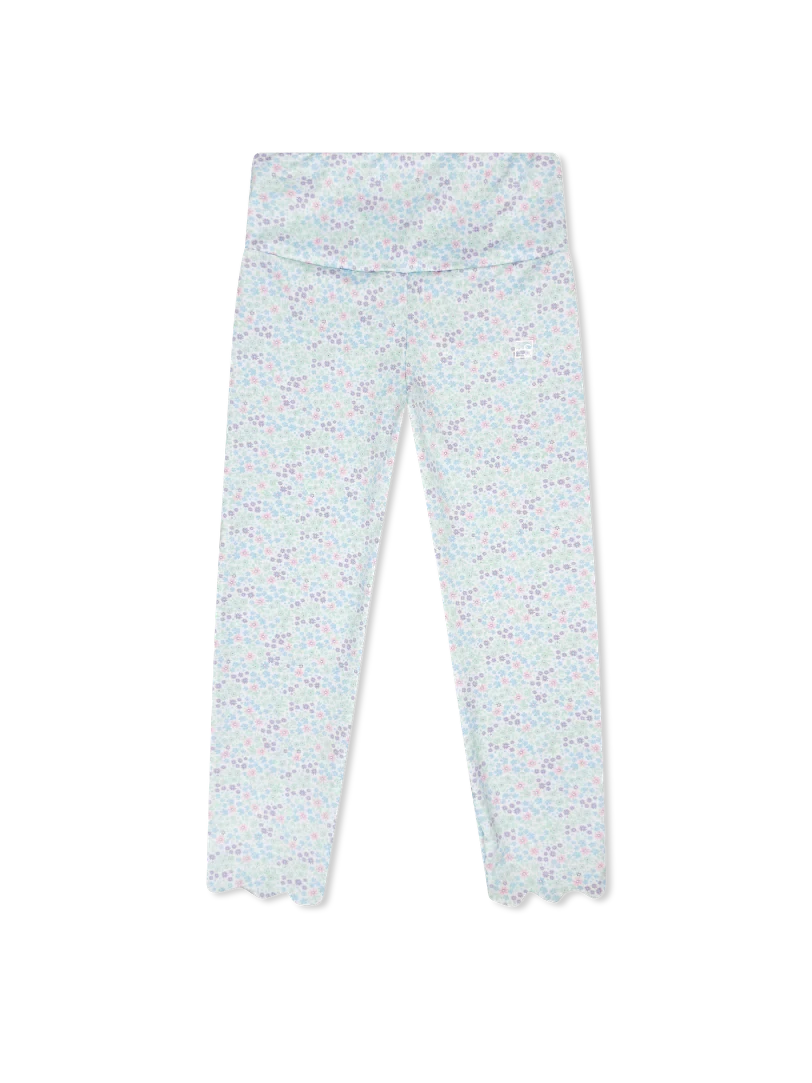 Sadie Scallop Legging - Frosted Floral Girl Leggings Set Athleisure 
