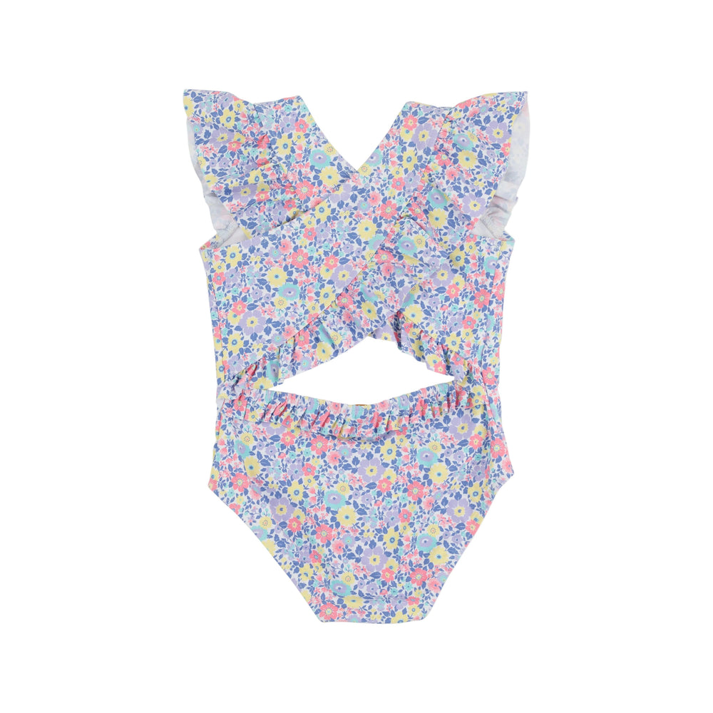 Sadie Swimsuit - Briar Patch Petals Girl Bathing Suit Beaufort Bonnet 