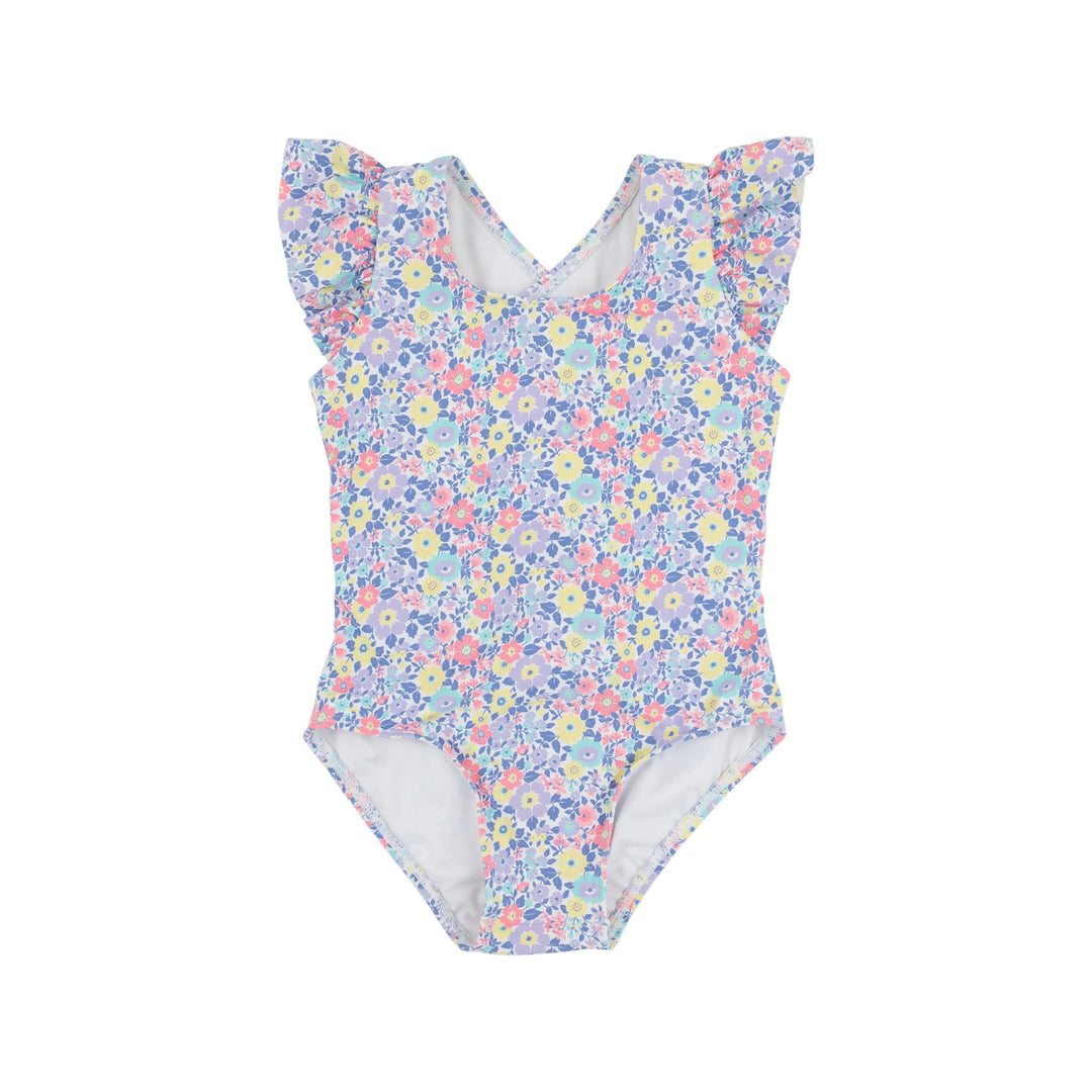 Sadie Swimsuit - Briar Patch Petals Girl Bathing Suit Beaufort Bonnet 