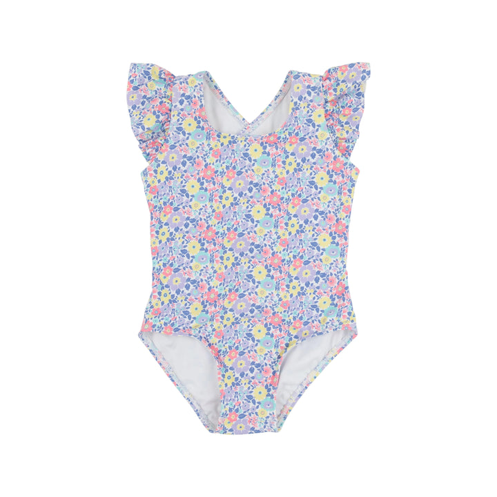 Sadie Swimsuit - Briar Patch Petals Girl Bathing Suit Beaufort Bonnet 
