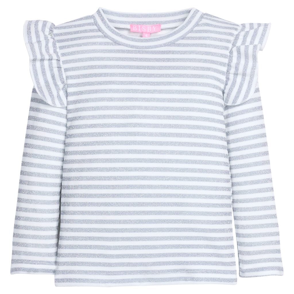 Sadie Top - Silver Stripe Girl Shirt Bisby 
