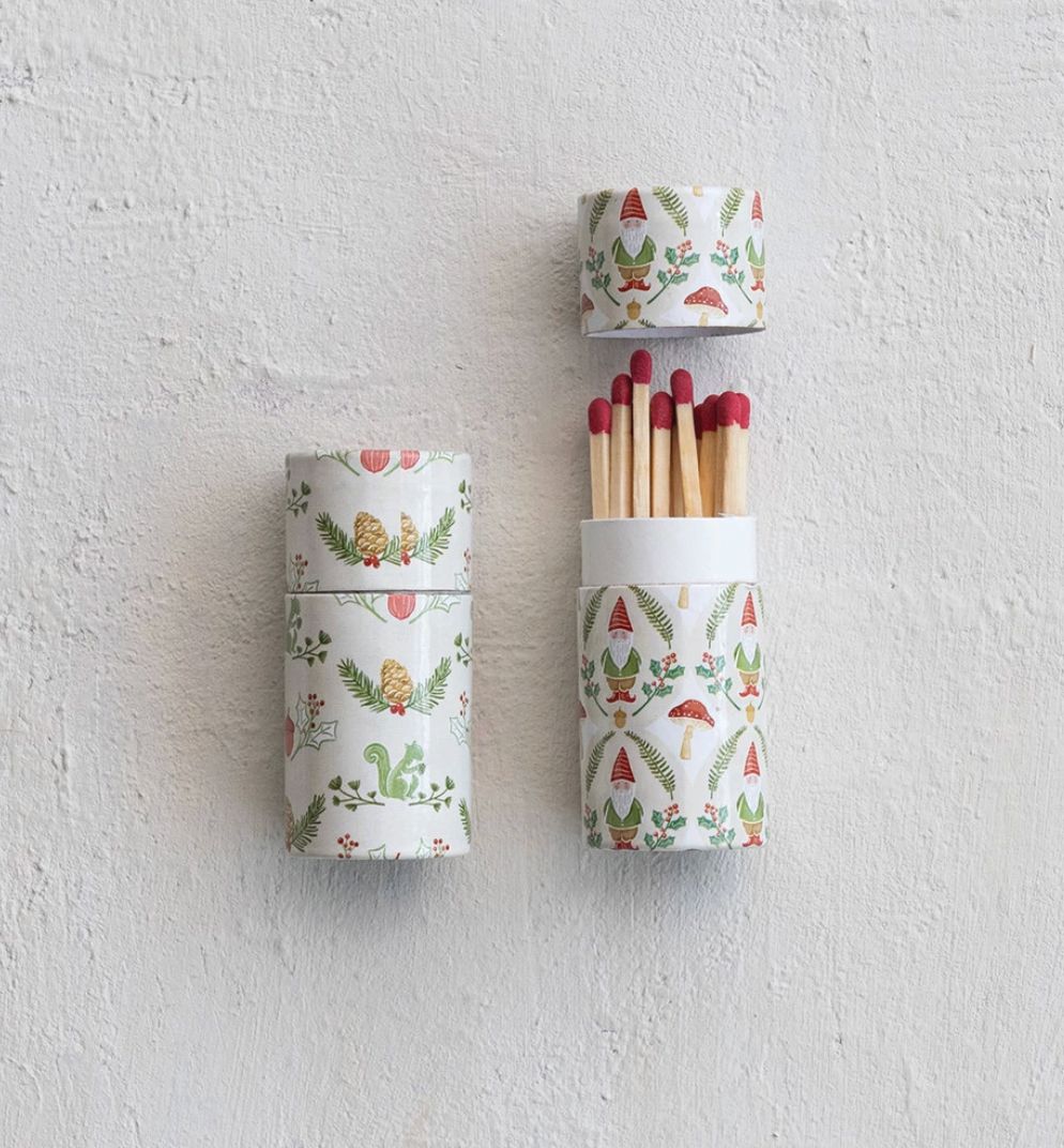 Safety Matches in Seasonal Tube Matches Creative Co-Op 