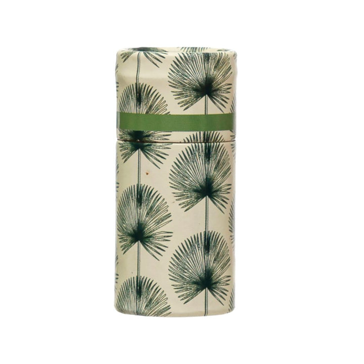 Safety Matches in Tube Matchbox with Leaves Print Matches Creative Co-Op Fernbrust 