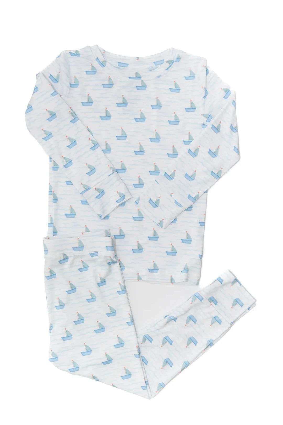 Sail Boats 2 Piece Pajama Set Child Pajamas The Uptown Baby 