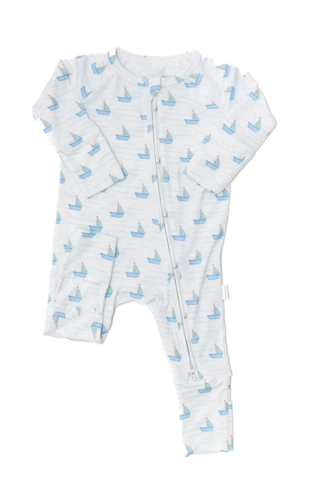 Sail Boats Sleep Romper Child Pajamas The Uptown Baby 