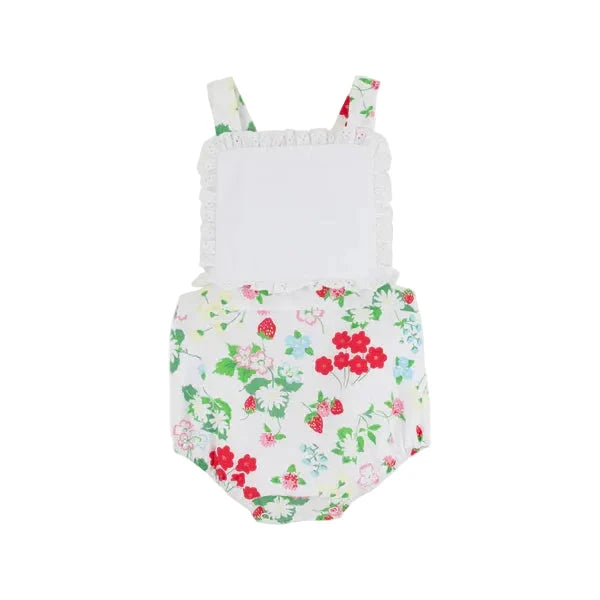 Sally Sunsuit - Berry Sweet Girl Bubble Beaufort Bonnet 