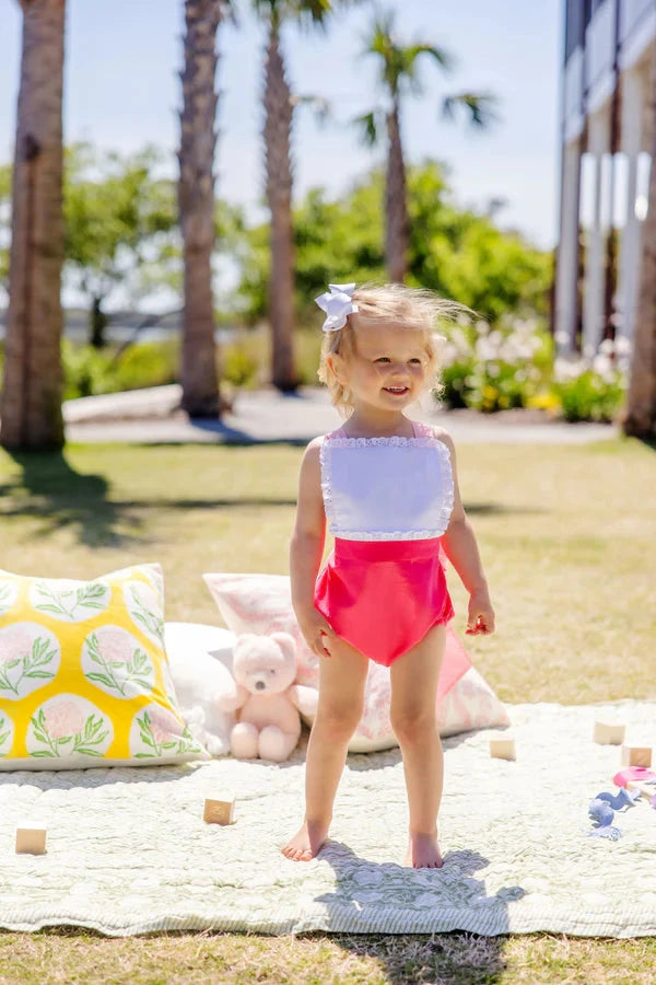 Sally Sunsuit - Broadcloth Girl Bubble Beaufort Bonnet 