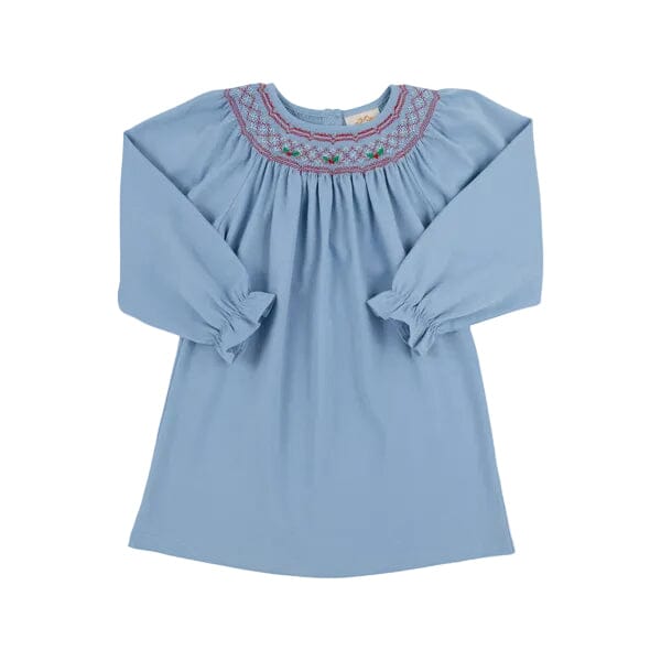 Sandy Smocked Dress - Barrington Blue Girl Dress Beaufort Bonnet 