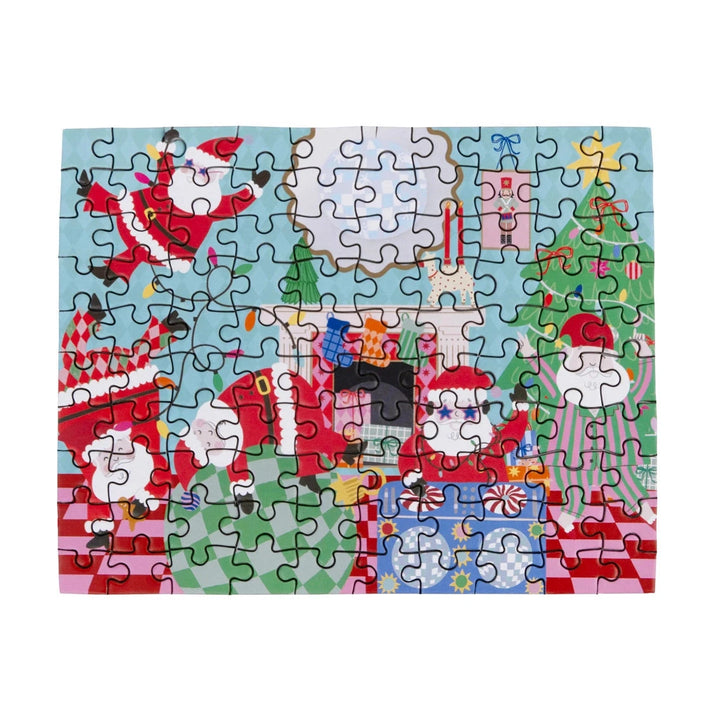Santa 100 Piece Christmas Puzzle - Mini Sleigh Activity Toy Talking Tables 